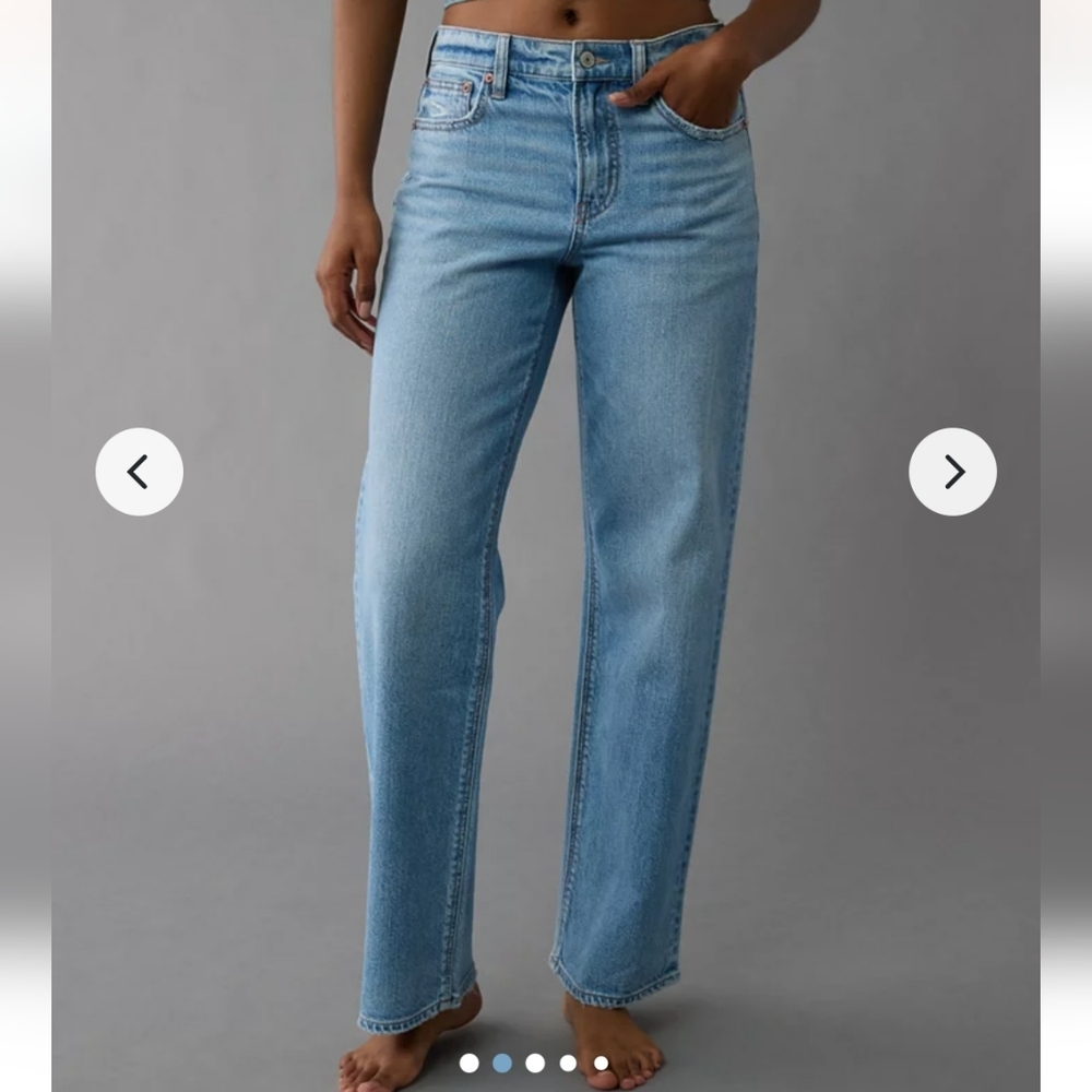AE High Rise Strigid Stovepipe Jeans